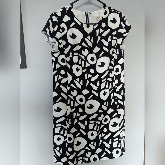 Loft Navy and white dress - Picture 2 of 9